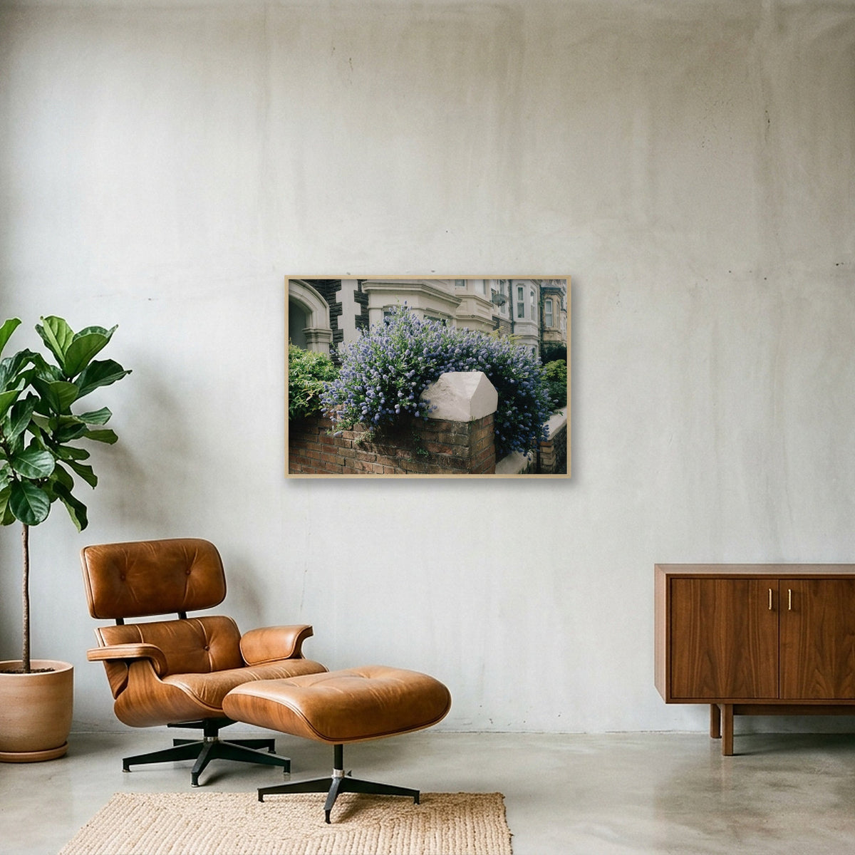 Street 1.0 — 100×70cm, 39×28" Oak Frame