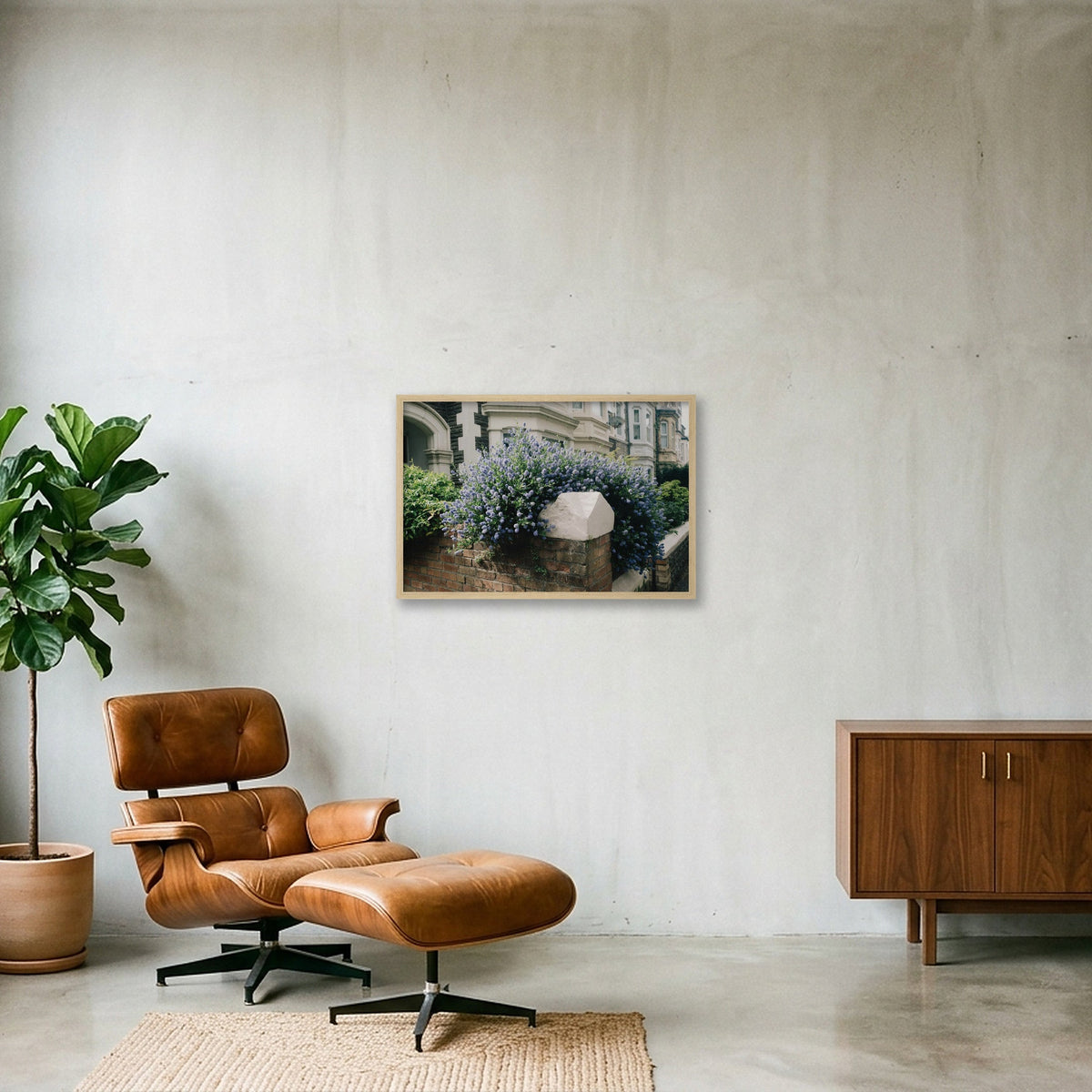 Street 1.0 — 60×40cm, 24×16" Oak Frame