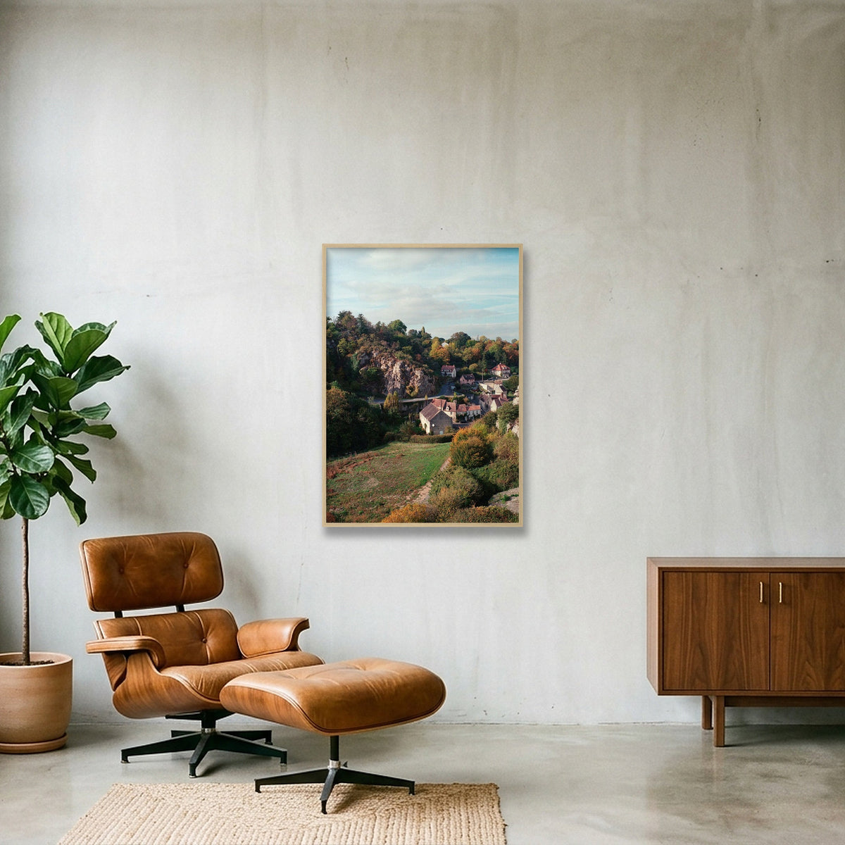 Normandy — 70×100cm, 28×39" Oak Frame
